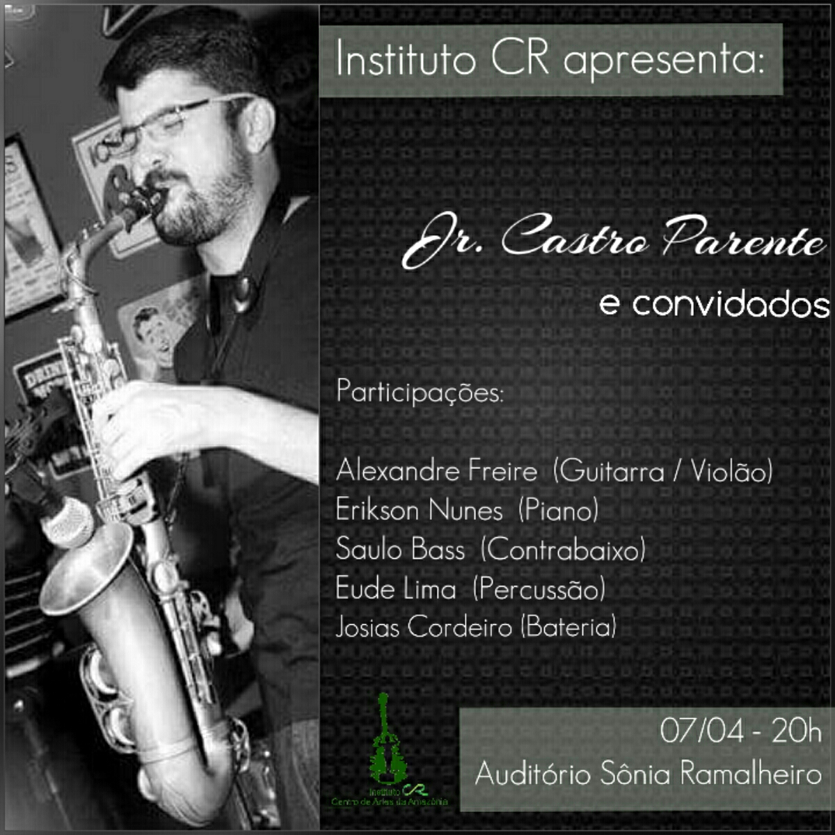 Saxofonista Junior Castro Parente